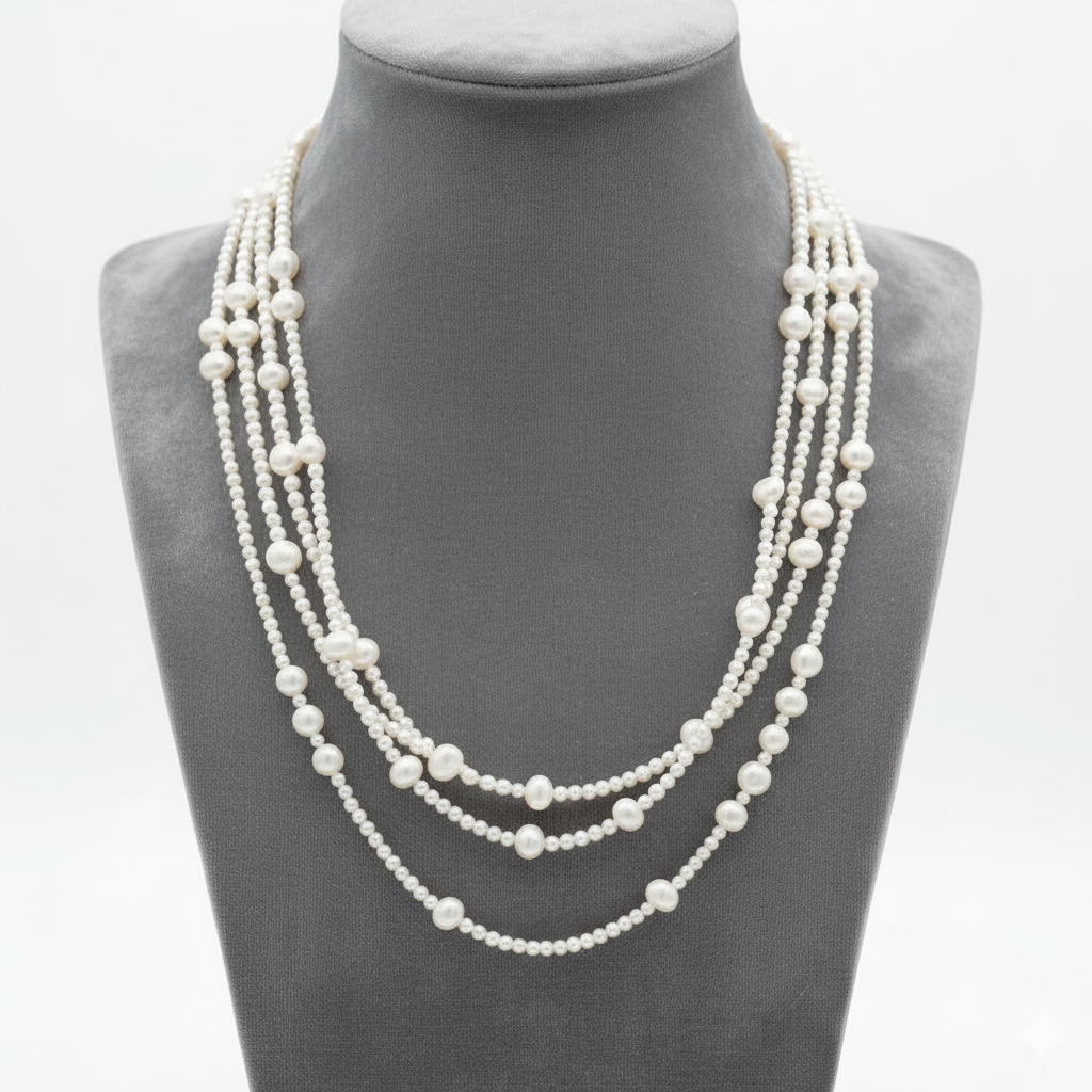 Single Strand Freshwater Pearl Necklace
