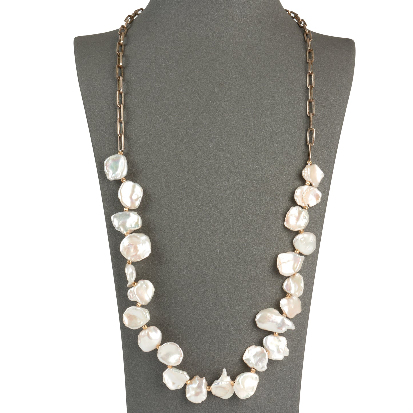 Baroque Pearl Cluster Necklace