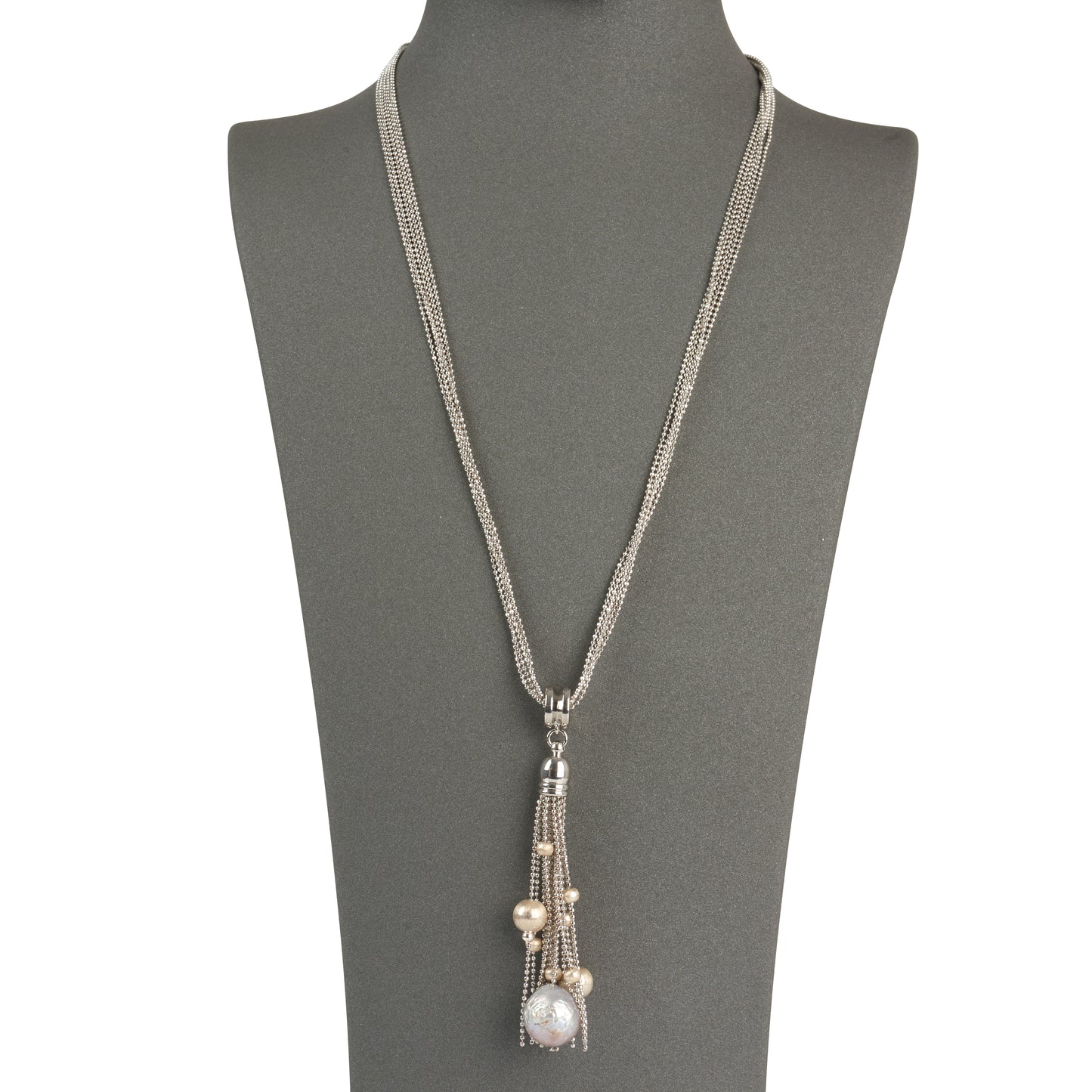 Tassel Pendant Pearl Necklace