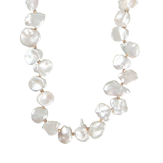 Baroque Pearl Cluster Necklace