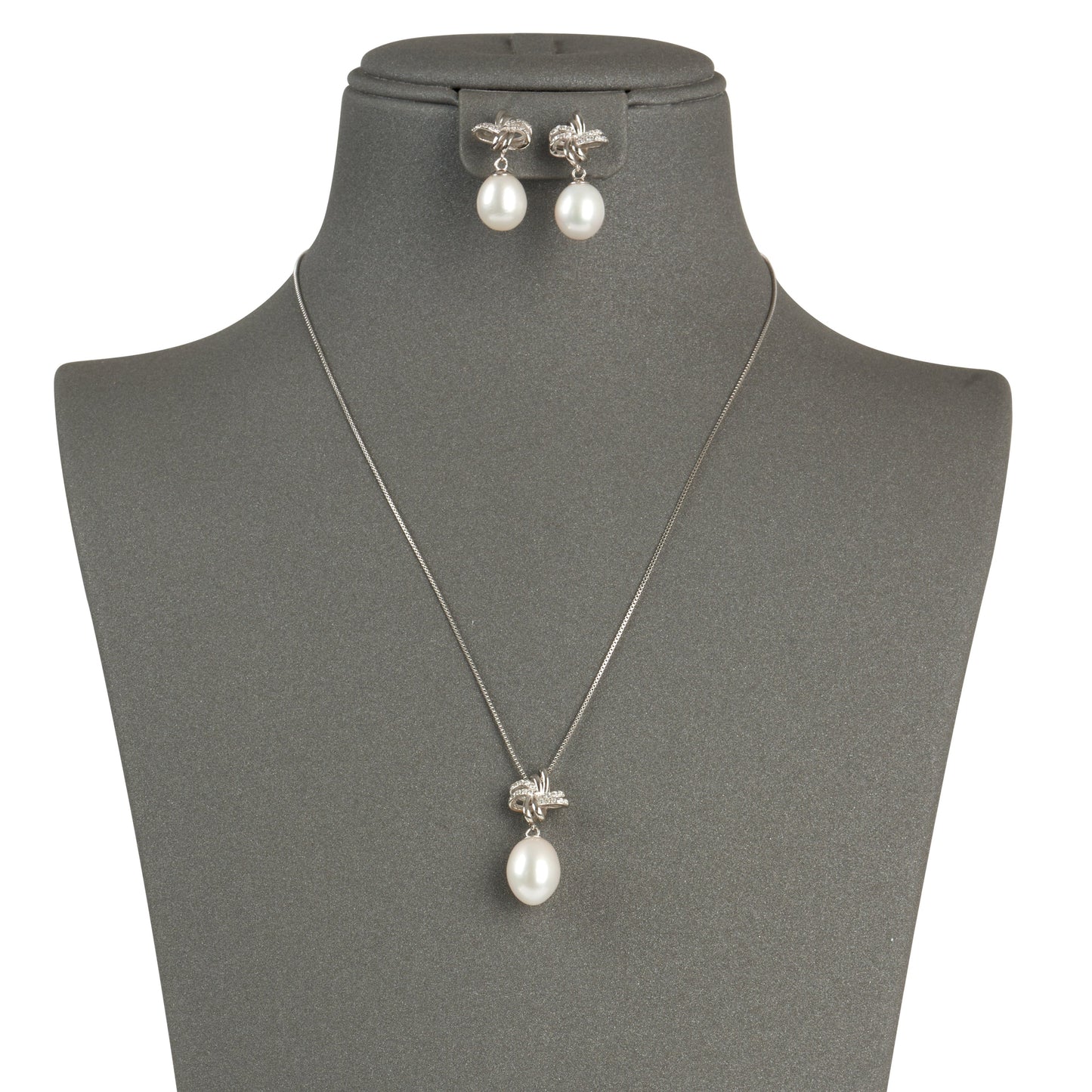 Double Knot Pendant Jewelry Set