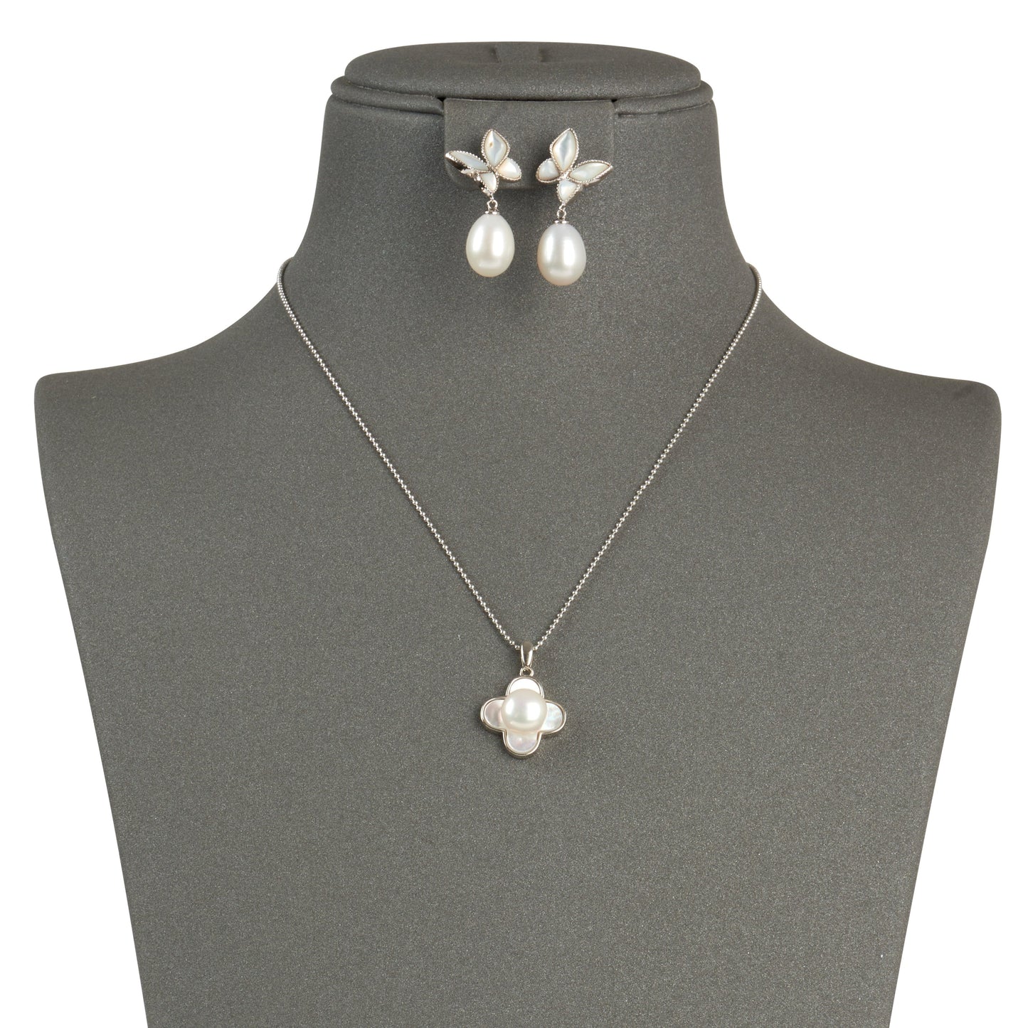 Mother Pearl Pendant Jewelry Set