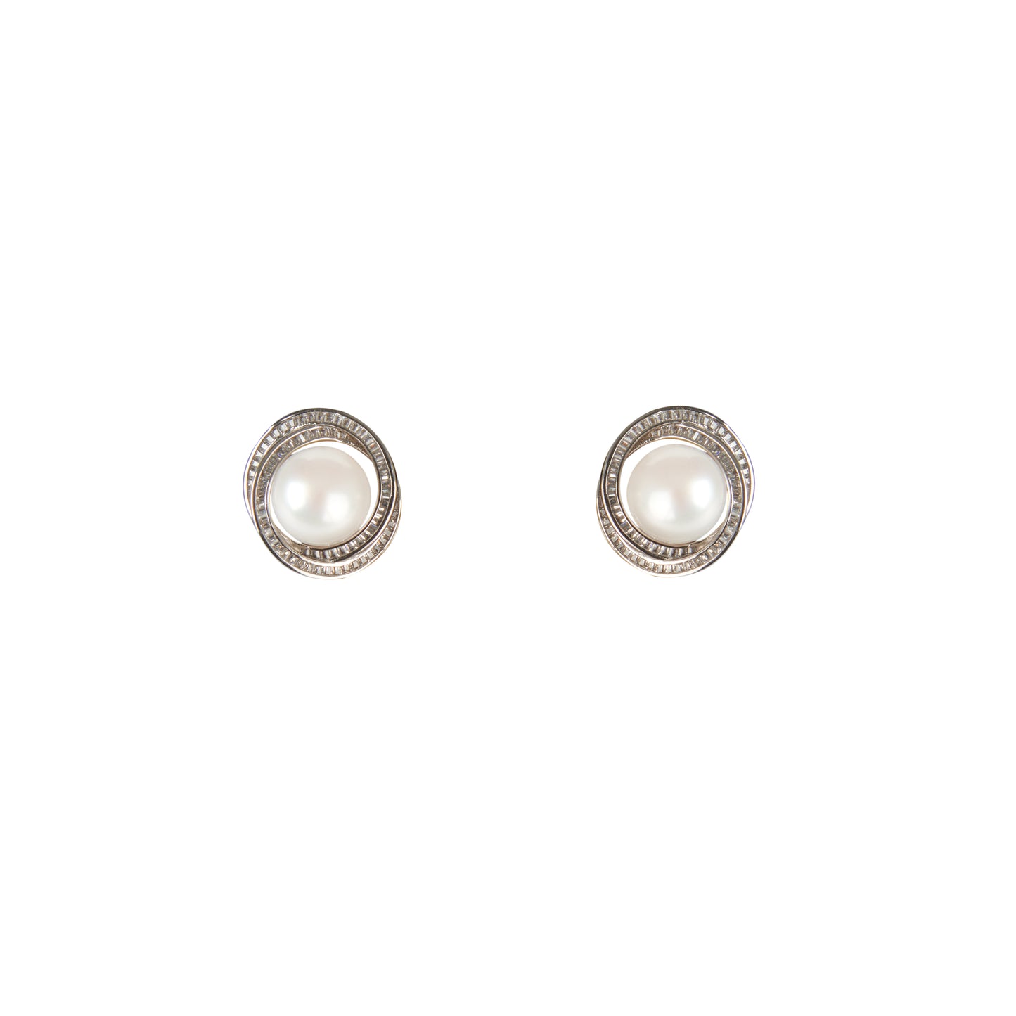 Double Spiral Stud Earrings