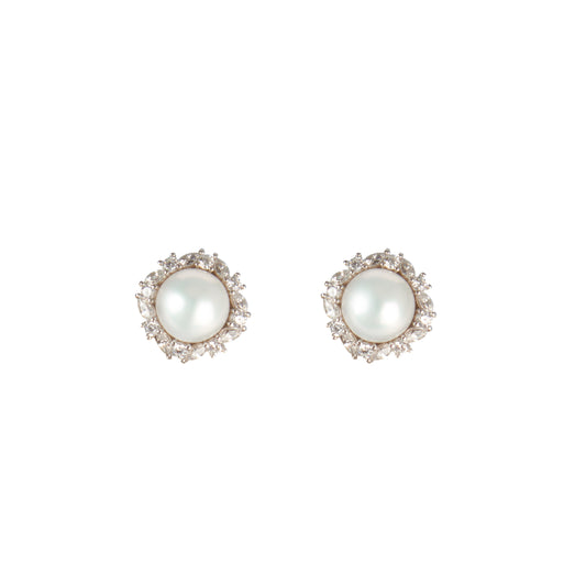 Laureate Crowned Stud Earrings