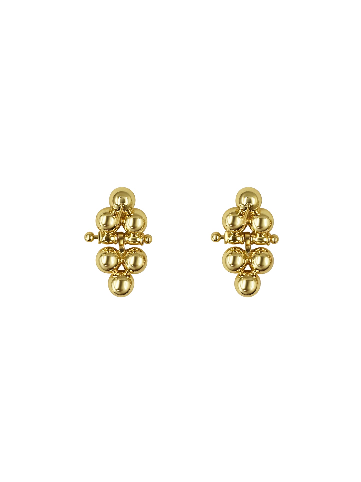 Gold Bubble Cluster Studs