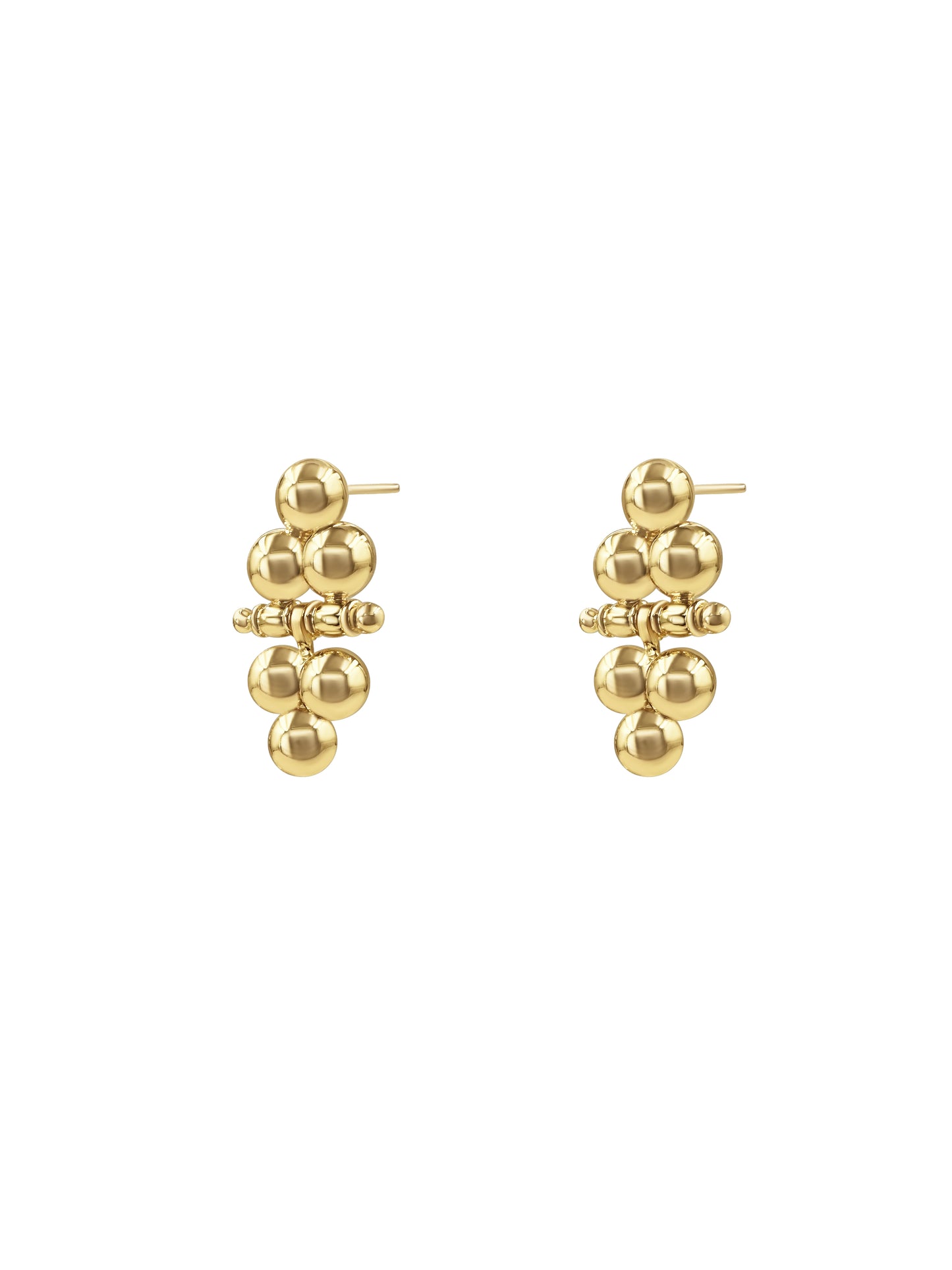 Gold Bubble Cluster Studs