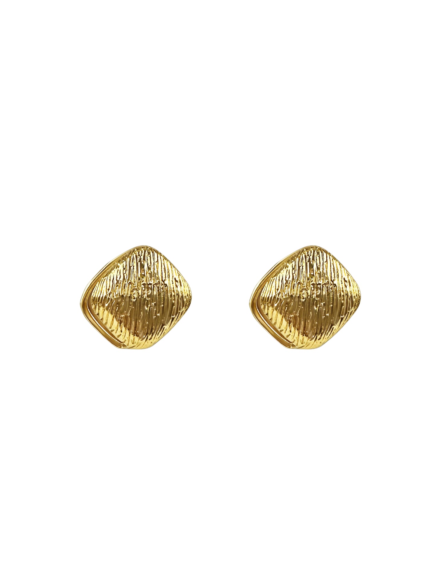 Reversible Square Dome Stud Earrings