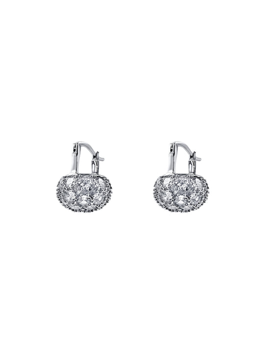 Crystal Pavé Cluster Earrings