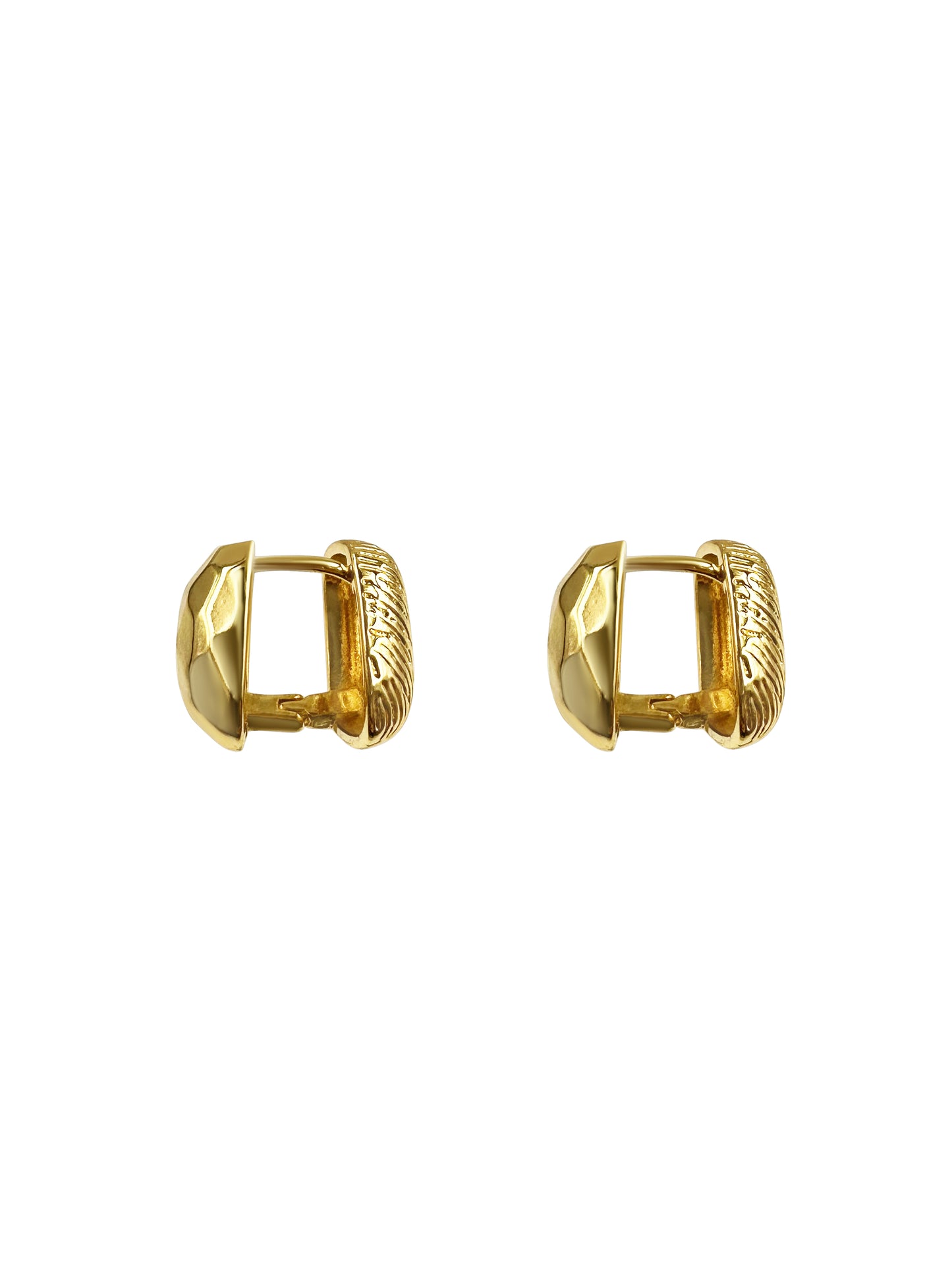 Reversible Square Dome Stud Earrings
